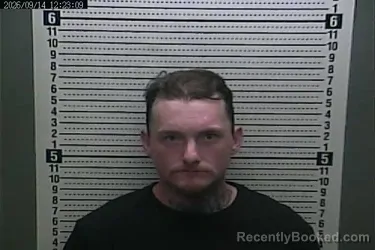 Mugshot of Brandon Tyler Holbrook booked in Harlan County, Kentucky on September 14, 2026