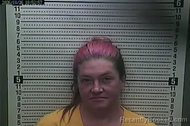 Mugshot of Cassey Bryant booked in Harlan County, Kentucky on October 26, 2026