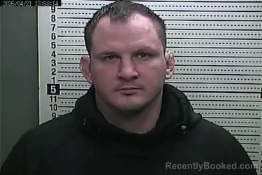 Mugshot of CHAD FYFFE booked in Harlan County, Kentucky on April 21, 2026