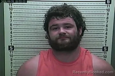 Mugshot of Derek C Lewis booked in Harlan County, Kentucky on August 28, 2026