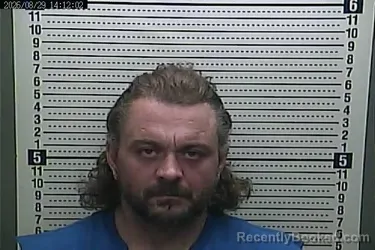 Mugshot of Dustin Massingale booked in Harlan County, Kentucky on August 29, 2026