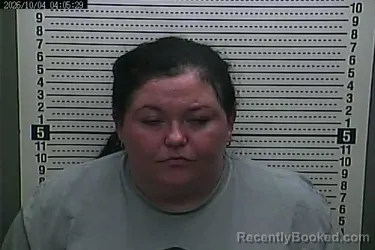 Mugshot of Felisha Blackburn booked in Harlan County, Kentucky on October 4, 2026