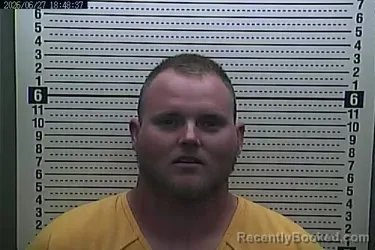Mugshot of JACOB HALL booked in Harlan County, Kentucky on June 27, 2026