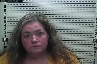 Mugshot of Kayla Brummett booked in Harlan County, Kentucky on October 21, 2026