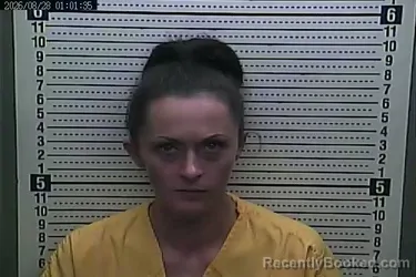 Mugshot of Kayla Middleton booked in Harlan County, Kentucky on August 28, 2026