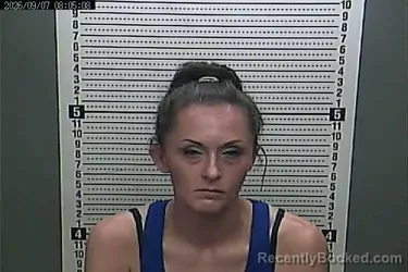 Mugshot of Kayla Middleton booked in Harlan County, Kentucky on September 7, 2026