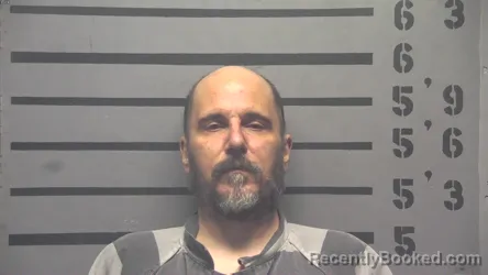Mugshot of Kirk Anthony Gibson booked in Hopkins County, Kentucky on August 29, 2026