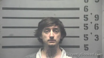Mugshot of Drake Douglas Holmes booked in Hopkins County, Kentucky on August 31, 2026