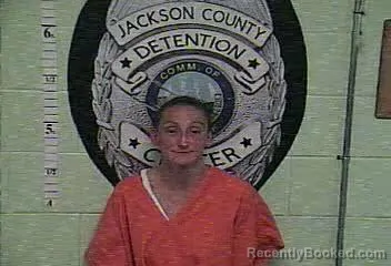 Mugshot of April Lynn Tinnes booked in Jackson County, Kentucky on October 22, 2026