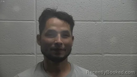 Mugshot of Enoc Moncada booked in Jessamine County, Kentucky on August 22, 2026
