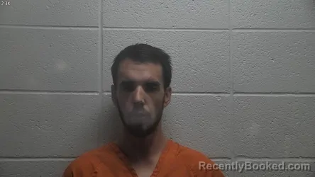 Mugshot of John Tyler Nicholson booked in Jessamine County, Kentucky on August 13, 2026
