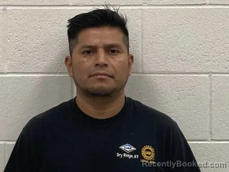 Mugshot of MANUEL NMI TOMAS HERNANDEZ booked in Kenton County, Kentucky on August 5, 2026