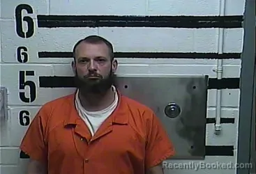 Mugshot of Joseph Aaron Alcorn booked in LaRue County, Kentucky on August 17, 2026