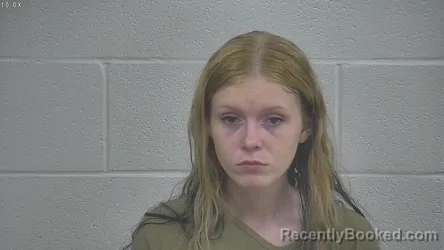 Mugshot of Alexandra Riddle booked in Laurel County, Kentucky on September 4, 2026