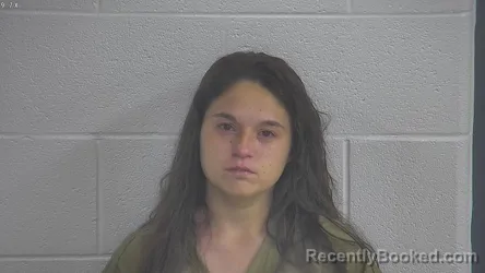 Mugshot of Alexzandrea Weddle booked in Laurel County, Kentucky on August 16, 2026