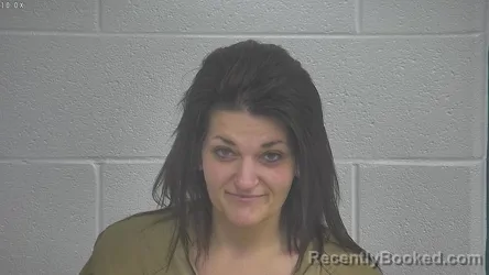 Mugshot of Molly K Farris booked in Laurel County, Kentucky on October 2, 2026