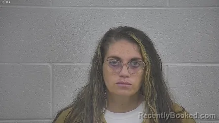 Mugshot of Mercedes Hart booked in Laurel County, Kentucky on September 8, 2026