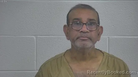 Mugshot of Narendrakumar Patel booked in Laurel County, Kentucky on September 29, 2026