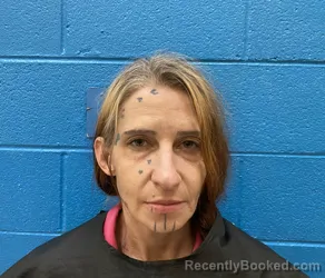 Mugshot of ANGELA RENE SANTOS booked in McDowell County, North Carolina on April 28, 2026