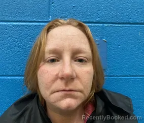 Mugshot of TIFFANY ANN JUSTICE booked in McDowell County, North Carolina on July 9, 2026