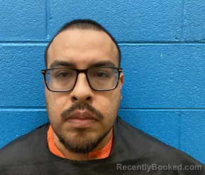 Mugshot of Julio Mercelino Paredes booked in McDowell County, North Carolina on October 26, 2026