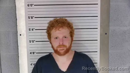 Mugshot of Zachary Stacy booked in Leslie County, Kentucky on August 8, 2026