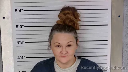 Mugshot of Brittany White booked in Leslie County, Kentucky on October 21, 2026