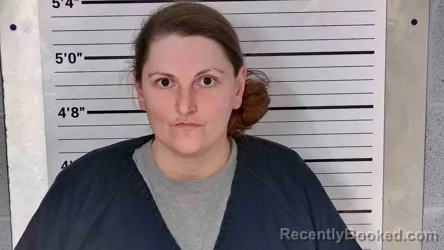 Mugshot of Erica Holcombe booked in Leslie County, Kentucky on October 21, 2026