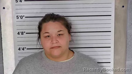 Mugshot of Hannah Hicks booked in Leslie County, Kentucky on October 21, 2026