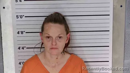 Mugshot of Larissa Jones booked in Leslie County, Kentucky on October 24, 2026