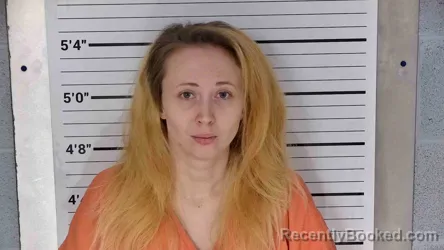 Mugshot of KELSEY BURROWS booked in Leslie County, Kentucky on April 14, 2026