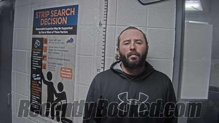 Booking photo from Letcher County, Kentucky