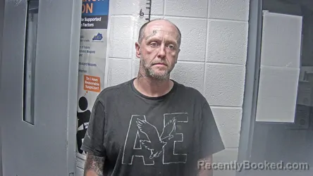 Mugshot of JERRY LYVANN ADKINS booked in Letcher County, Kentucky on April 21, 2026