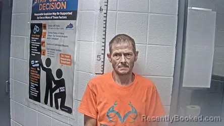 Mugshot of CECIL WAYNE SHELL booked in Letcher County, Kentucky on April 25, 2026