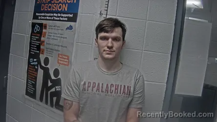 Mugshot of HUNTER TRAY CAMPBELL booked in Letcher County, Kentucky on June 3, 2026