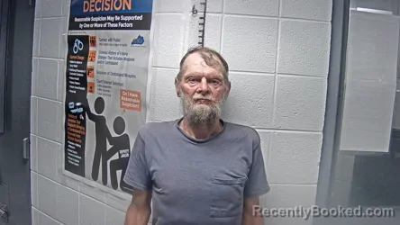 Mugshot of Dwight Joseph Frazier booked in Letcher County, Kentucky on August 24, 2026