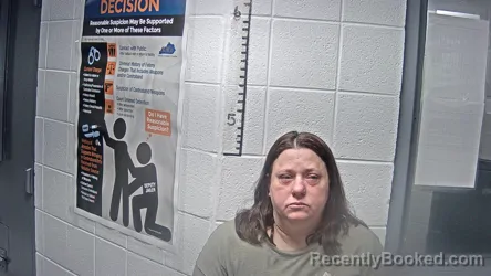Mugshot of Stephanie Dawn Irvine booked in Letcher County, Kentucky on August 25, 2026