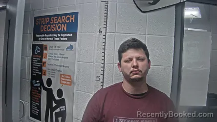 Mugshot of Devin Blain Mckinzie booked in Letcher County, Kentucky on October 20, 2026