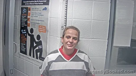Mugshot of Crystal Franks booked in Letcher County, Kentucky on October 20, 2026
