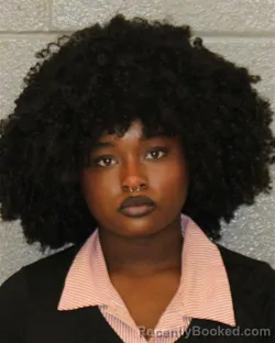 Mugshot of Spanasia Myari Gordon booked in Mecklenburg County, North Carolina on August 19, 2026