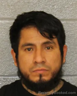 Mugshot of Oscar Zamorano Garcia booked in Mecklenburg County, North Carolina on August 20, 2026