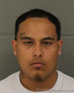 Mugshot of Christian Jose Dos Santos booked in Mecklenburg County, North Carolina on August 21, 2026
