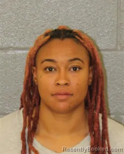 Mugshot of Jasmine Monet Monroe booked in Mecklenburg County, North Carolina on August 24, 2026