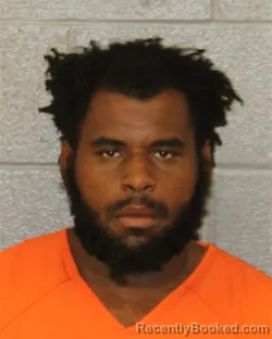 Mugshot of Jaliek Jamel Saunders booked in Mecklenburg County, North Carolina on August 25, 2026