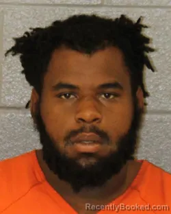 Mugshot of Jaliek Jamel Saunders booked in Mecklenburg County, North Carolina on August 25, 2026