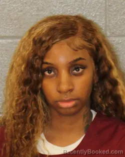 Mugshot of Aniya Nicole Davis booked in Mecklenburg County, North Carolina on October 4, 2026