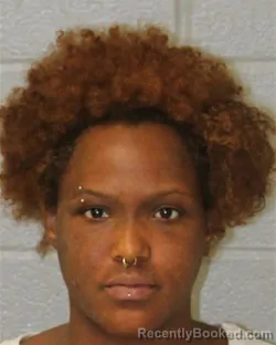 Mugshot of Mya Cooper booked in Mecklenburg County, North Carolina on October 9, 2026