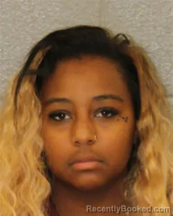 Mugshot of De'myha Slenea-Marshirl Sanders booked in Mecklenburg County, North Carolina on October 9, 2026