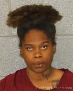 Mugshot of J'nesia Sharnea Lindsey booked in Mecklenburg County, North Carolina on October 20, 2026