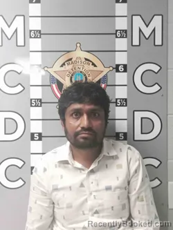 Mugshot of Navin Patel booked in Madison County, Kentucky on September 1, 2026